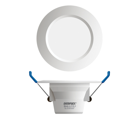 DOWNLIGHT Ø75MM SMD VERRE BLANC 5W TRIMAX 400LM - DEBFLEX - 600365