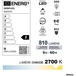 AMPOULE A60 SMD VERRE BLANC B22 9W 2700K 810LM - DEBFLEX - 600434