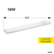 REGLETTE SLIM LED IP65 600MM SMD 18W 3000K 1400LM - DEBFLEX - 600456