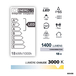 REGLETTE SLIM LED IP65 600MM SMD 18W 3000K 1400LM - DEBFLEX - 600456