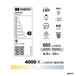 AMPOULE R63 SMD VERRE BLANC E27 8,5W 4000K 680LM - DEBFLEX - 600470