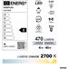 AMPOULE C35 FILAMENT VERRE BLANC E14 4W 2700K 470LM - DEBFLEX - 600488
