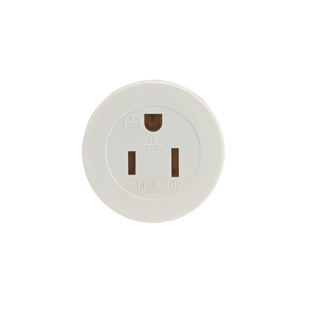 ADAPTATEUR ENTREE USA SORTIE FRANCE 2P+T BLANC - DEBFLEX - 701970