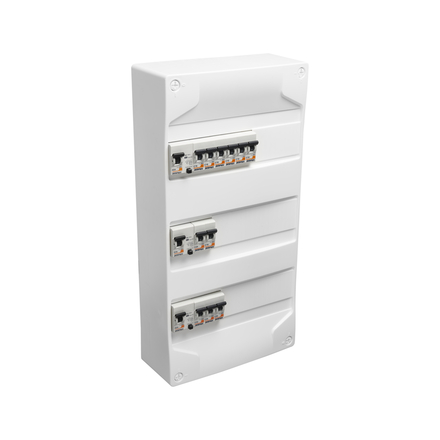 COFFRET EQUIPE 3R 3XID 40A TYPE A, 40A TYPE AC, 63A TYPE AC, 11XDISJ 3X10A, 4X16A, 3X20A, 1X32A - DEBFLEX - 707649