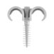 CLIPS PARAPLUIE DOUBLE Ø 16 A 20 MM GRIS SACHET DE 10 - DEBFLEX - 709931
