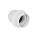 DOUILLE E27 1/2 FILETEE PLASTIQUE BLANC - DEBFLEX - 712690