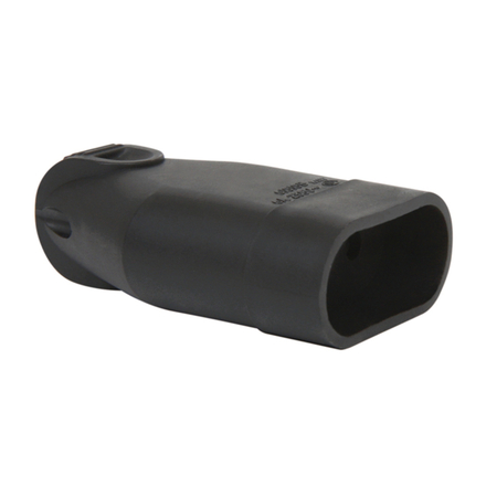 FICHE FEMELLE 2P 6A DROITE A COIFFE NOIR - DEBFLEX - 713470
