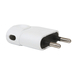 FICHE MALE 2P 6A LATERALE PORTEFEUILLE BLANC - DEBFLEX - 713620