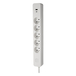 BLOC 5 PRISES 2P+T 16A AVEC INTERRUPTEUR + 2 USB A+C 3,4A 1,49M BLANC - DEBFLEX - 716225