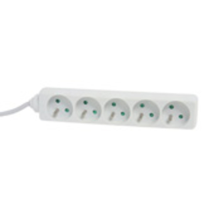 BLOC 5 PRISES 2P+T 16A 1M50 BLANC - DEBFLEX - 716970