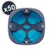 BOITE D'ENCASTREMENT STOPAIR MULTIMATERIAUX 1 POSTE D67 P50 GRIS BLEU Lot x 50 - DEBFLEX - 718122