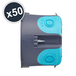 BOITE D'ENCASTREMENT STOPAIR MULTIMATERIAUX 1 POSTE D67 P50 GRIS BLEU Lot x 50 - DEBFLEX - 718122