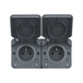 CYKLONE IP55 DOUBLE PRISE 2P+T HORIZONTALE ANTHRACITE - DEBFLEX - 730421