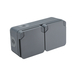 CYKLONE IP55 DOUBLE PRISE 2P+T HORIZONTALE ANTHRACITE - DEBFLEX - 730421