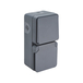 CYKLONE IP55 DUO VA ET VIENT + PRISE 2P+T VERTICALE ANTHRACITE - DEBFLEX - 730429