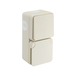 CYKLONE IP55 DUO VA ET VIENT + PRISE 2P+T VERTICALE SABLE - DEBFLEX - 730454