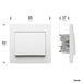 DIAM2 POUSSOIR BLANC - DEBFLEX - 739160