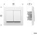 DIAM2 COMMANDE VOLET ROULANT BLANC - DEBFLEX - 739270