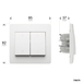 DIAM2 COMMANDE VOLET ROULANT BLANC - DEBFLEX - 739270