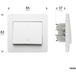 DIAM2 COMMANDE VMC BLANC - DEBFLEX - 739290