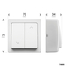 BLOK INTERRUPTEUR VOLET ROULANT BLANC - DEBFLEX - 746805