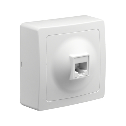 BLOK PRISE RJ45 BLANC - DEBFLEX - 746810