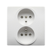 DEBFLEX DOUBLE PRISE DE COURANT 2P+T 1 POSTE BLANC - DEBFLEX - 749231