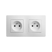CALY DOUBLE PRISE 2P+T HORIZONTALE BLANC - DEBFLEX - 749558