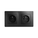 CALY DOUBLE PRISE 2P+T HORIZONTALE NOIR - DEBFLEX - 749559