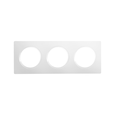 CASUAL EVO PLAQUE DE FINITION 3 POSTES BLANC PUR - DEBFLEX - 749626
