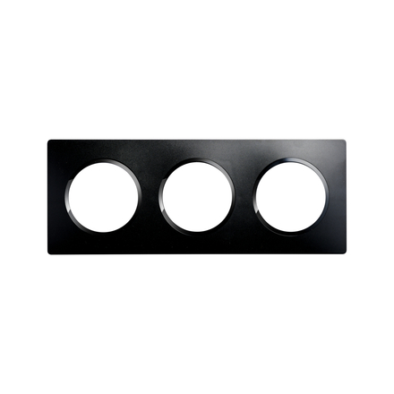 CASUAL EVO PLAQUE DE FINITION 3 POSTES NOIR INTENSE - DEBFLEX - 749627