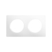 CASUAL EVO PLAQUE DE FINITION 2 POSTES BLANC PUR - DEBFLEX - 749628