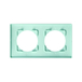 CASUAL EVO PLAQUE DE FINITION 2 POSTES VERT D'EAU - DEBFLEX - 749660