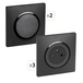 CASUAL EVO LOT COMPLET 3 PRISES 2P+T AFFLEURANT + 2 VA ET VIENT NOIR - DEBFLEX - 749665