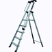 Escabeau pro X-STEP 6 marches DUARIB - Hauteur maxi 3.30m - Marches profondes de 11cm - 605206