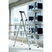 Escabeau pro X-STEP 6 marches DUARIB - Hauteur maxi 3.30m - Marches profondes de 11cm - 605206