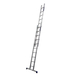Échelle CM2 coulissante 2 plans à main 2x10 barreaux 5 m DUARIB - 610510