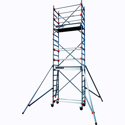 Echafaudage roulant aluminium DUARIB AL135 hauteur travail 3m80 base standard - 613112