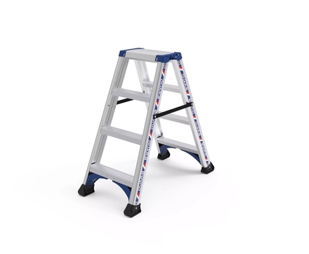 Marchepied ALPHA aluminium double accès 2x3 marches - DUARIB - 651603