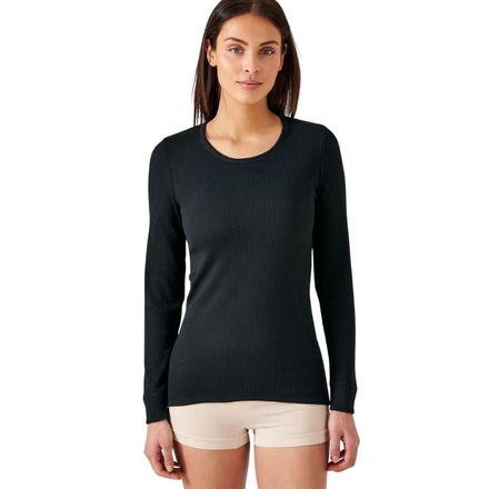 T-SHIRT MANCHES LONGUES THERMOLACTYL FEMME D°4 NOIR DAMART PRO - 56680