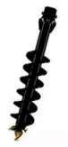 Vrille DIGGA A8 450mm mft carré 75 mm pour tarière hydraulique - A8185MFT