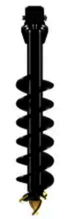 Vrille DIGGA A8 750mm mft carré 75 mm pour tarière hydraulique - A8305MFT