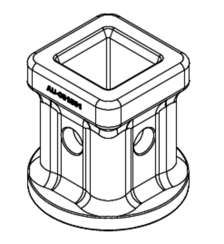 EMMANCHEMENT A SOUDER DIGGA CARRE 57MM AU-001581