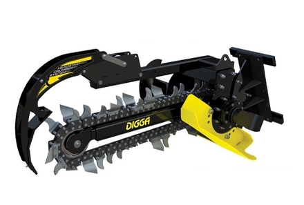 Trancheuse de sol DIGGA BIGFOOT profondeur max 900mm - largeur de tranchée 100mm - BFT000013