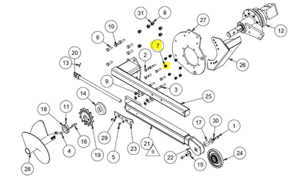 ECROU FA-000090 MINI TRANCHEUSE BIGFOOT DIGGA