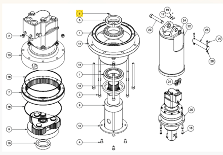 CLAVETTE DIGGA GB-000005 POUR MOTOREDUCTEURS PD8HF / PD10HF / PD12