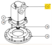 KIT JOINTS ARRIERE MOTEUR HYDRAULIQUE PD15 / PD18 / PD22 (AVANT 2011) PD25 / PD30 / PD40 / PD50