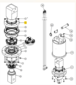 MOTEUR HYDRAULIQUE DIGGA POUR MOTOREDUCTEUR PD3 / PD6