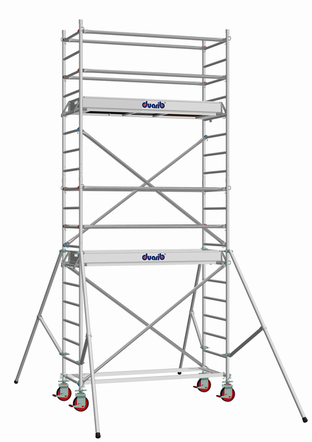 Echafaudage roulant aluminium DUARIB DOCKER2 85 largeur 205 hauteur travail 5m90 lisses/sous lisses DUARIB - 7120040