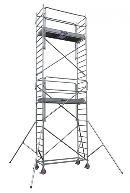 Echafaudage roulant aluminium DUARIB DOCKER2 85 largeur 254 hauteur travail 7m90 Garde-corps monoblocs EXMDS - 7125062